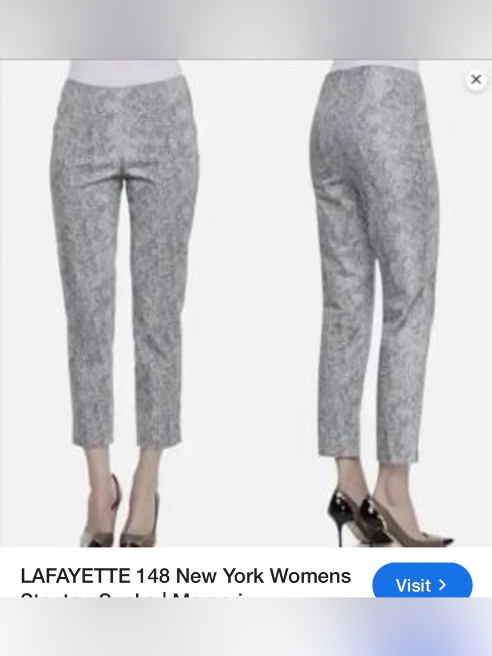 Lafayette 148 New York Gray Python Print Jeans-LIKE NEW • GREAT DEAL